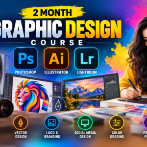2 Month Graphic Design Course – Photoshop, Illustrator & Lightroom